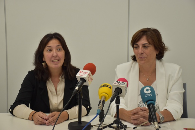 Foto de la roda de premsa de la  XVIII de la Macrodonació de sang solidària d'Alcoi