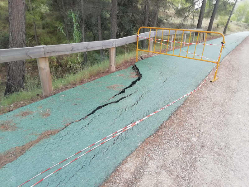 El Ayuntamiento de Alcoy realiza distintas actuaciones en la Vía Verde