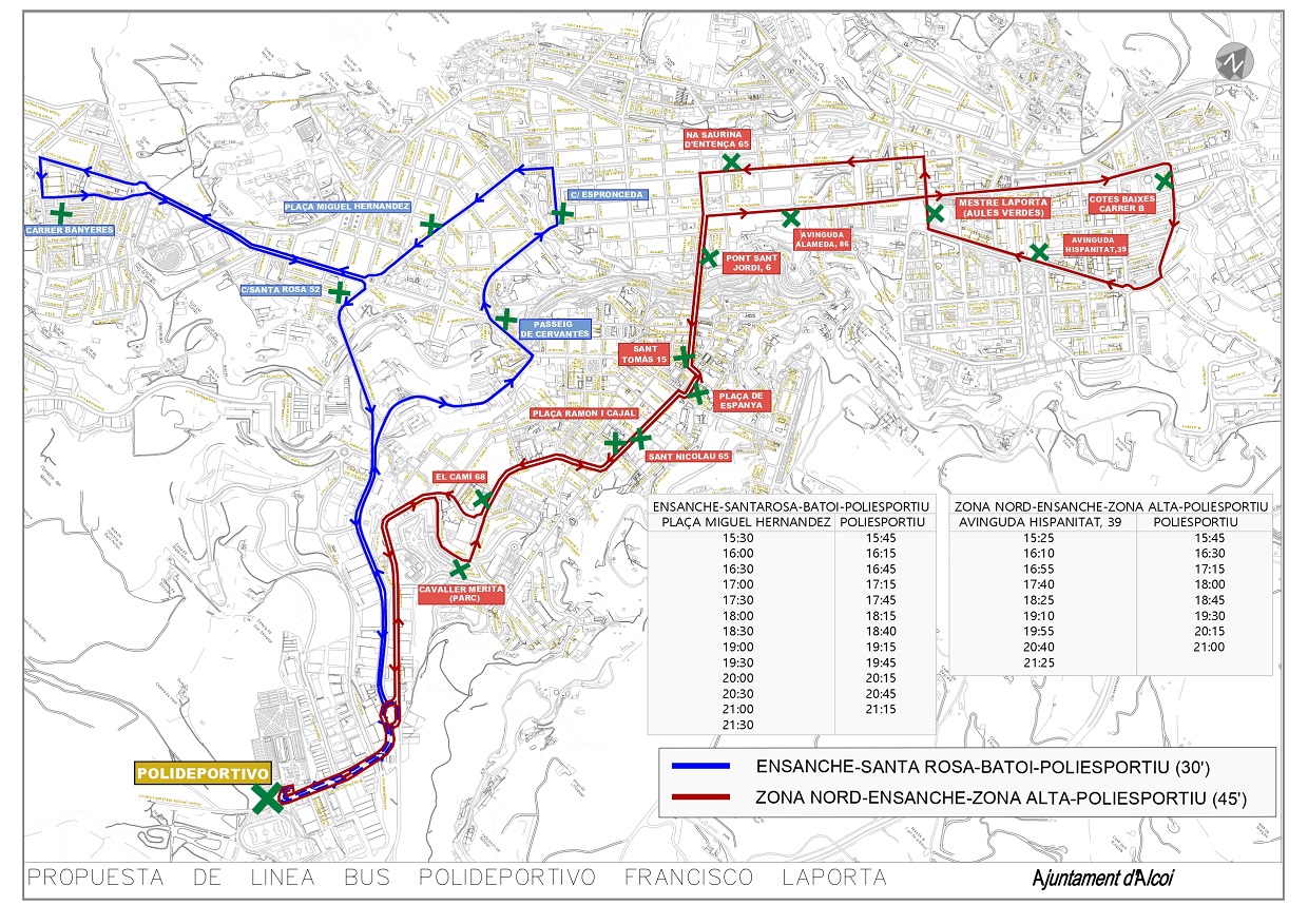PLA L&Iacute;NIES BUS POLIESPORTIU 2023 DEFINITIU