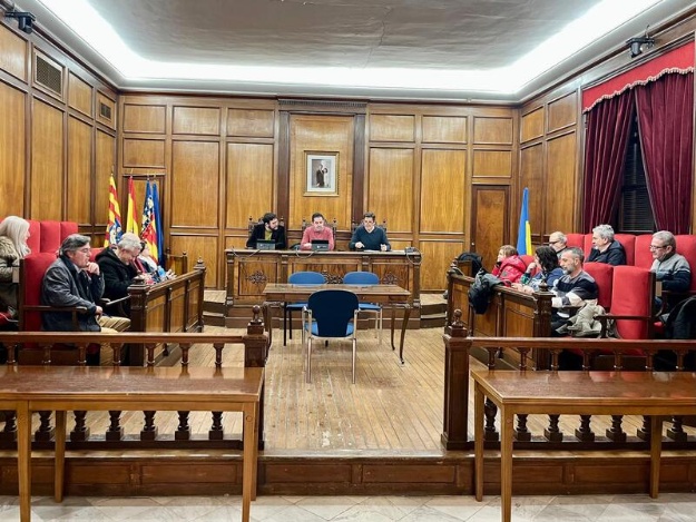 Reunió del CES al Saló de Plenaris de l'Ajuntament