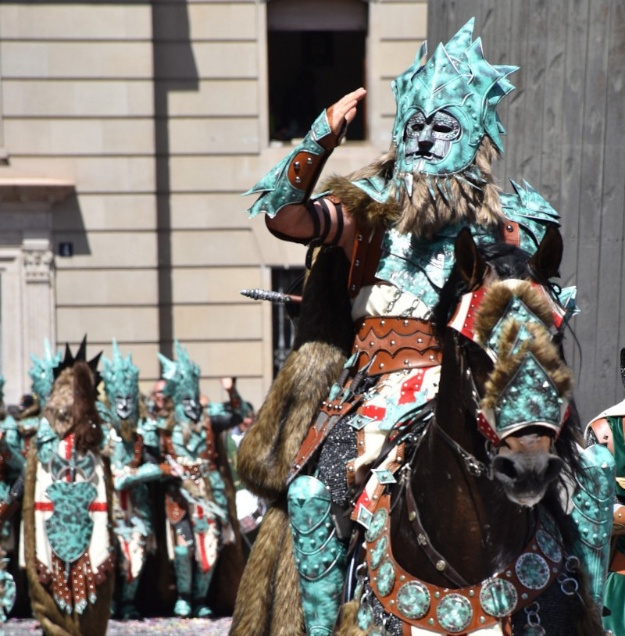 Cap batedor i esquadra de negres en l'Entrada de Cristians d'Alcoi