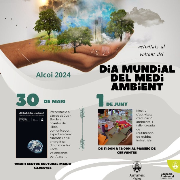 Cartel de las actividades del Dia Mundial del Medi Ambient 2024 a Alcoi