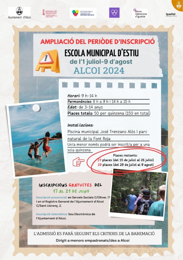 CartelL Escola Municipal d'Estiu 2024