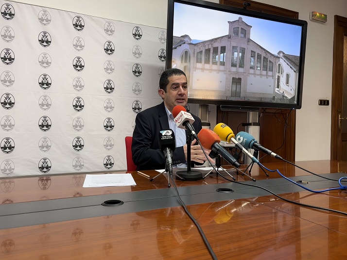 El alcalde Toni Francés en la rueda de prensa de balance de la EDUSI