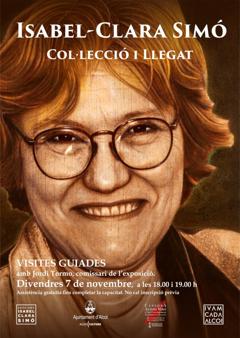 Cartell visites exposició Isabel-Clara Simó