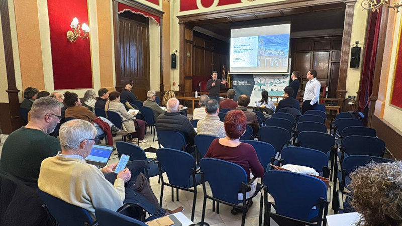 Intervención de Toni Francés en el Salón de Plenos durante la sesión participativa