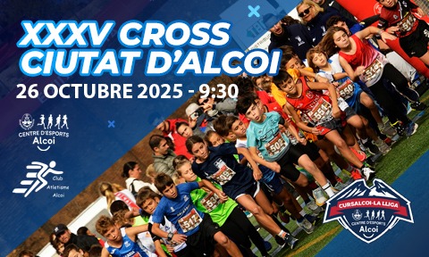 Cartell XXXV Cross Ciutat d'Alcoi. 26 octubre 2025 - 9:30h.