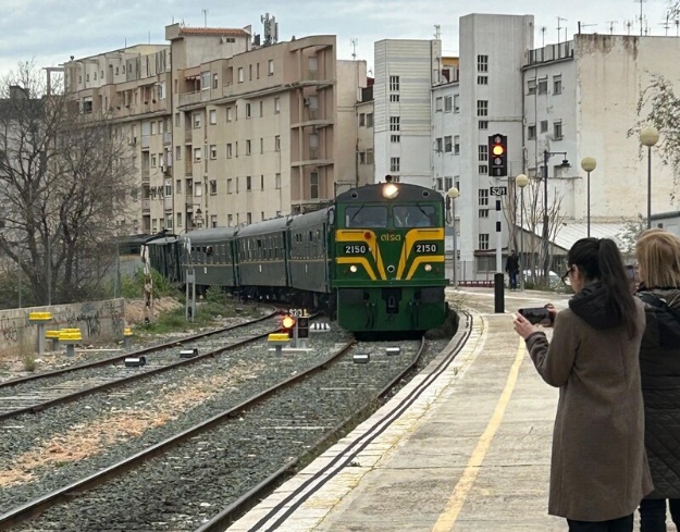 Arribada a Alcoi del tren turístic especial