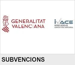 Bàner Generalitat Valenciana IVACE - Institut Valencià de Competitivitat Empresarial. Subvencions