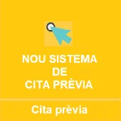 Nou sistema de cita prèvia. Cita prèvia.