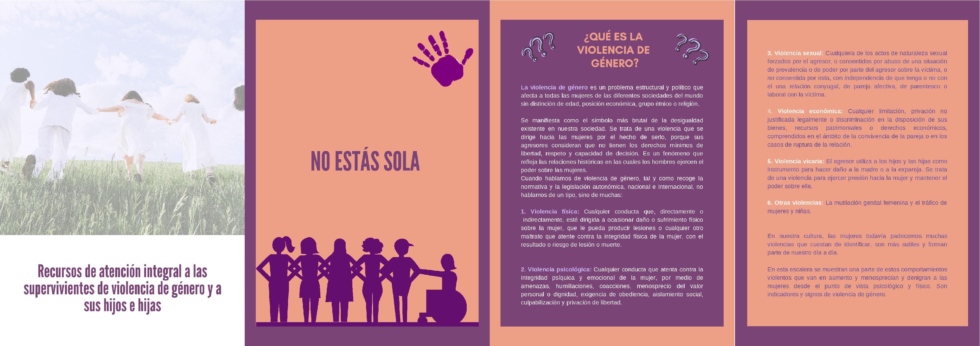 Guía de recursos para la violencia género (primera parte)(descripción detallada a continuación)