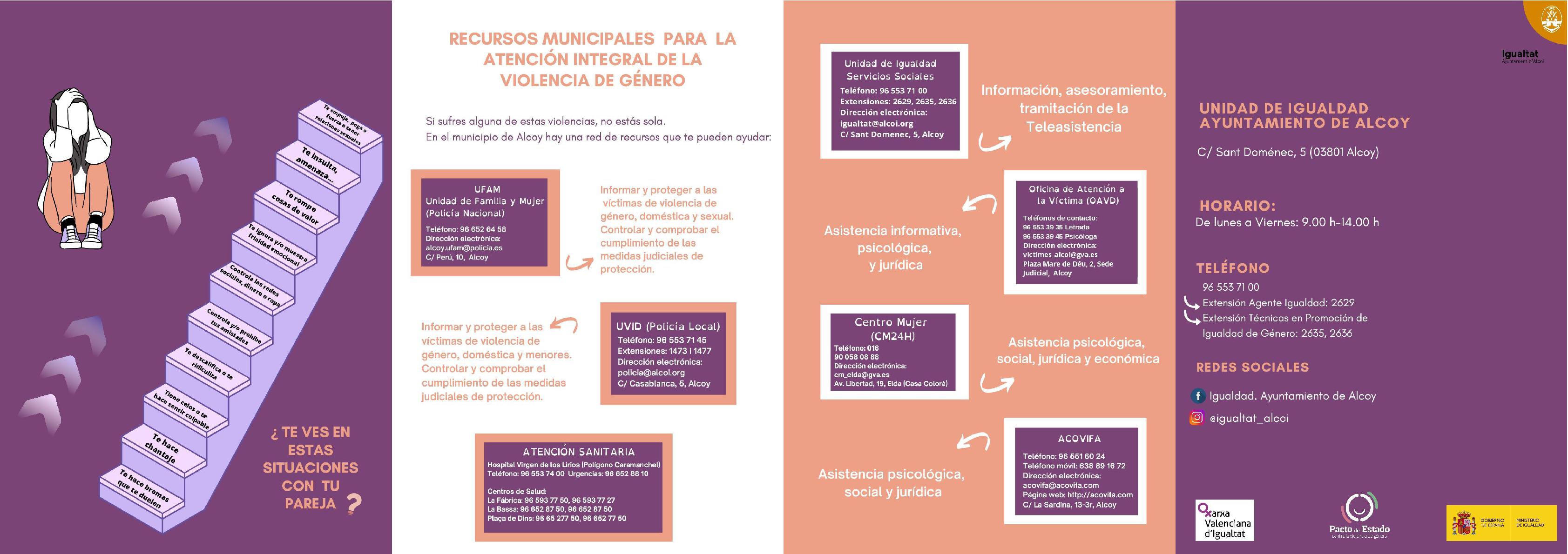 Guía de recursos para la violencia género (segunda parte) (descripción detallada a continuación)