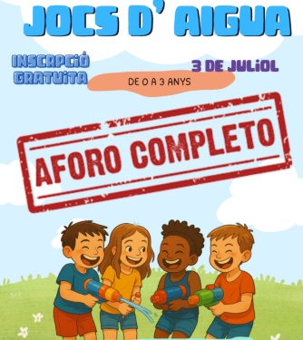 Activitat Jocs d'aigua (0-3 anys)