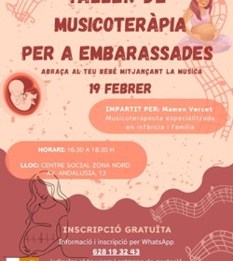 Cartell Musicoterapia per a embarassades