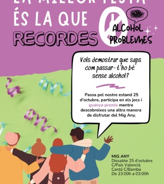 Cartell la millor festa és la que recordes mig any 2025