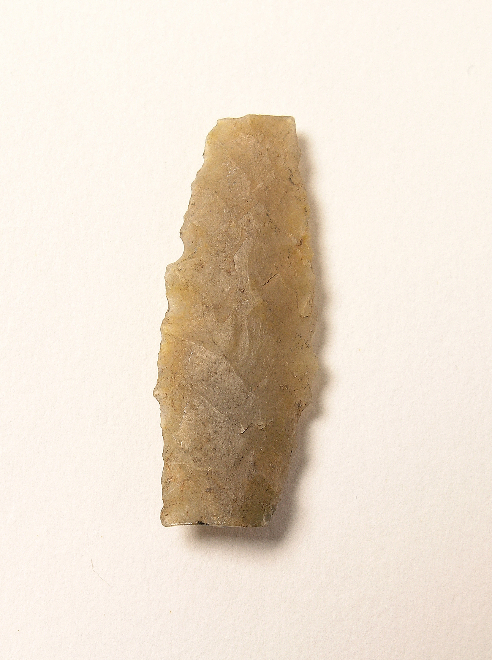 Fragmento de hoja de laurel de sílex. Solutreogravetiense