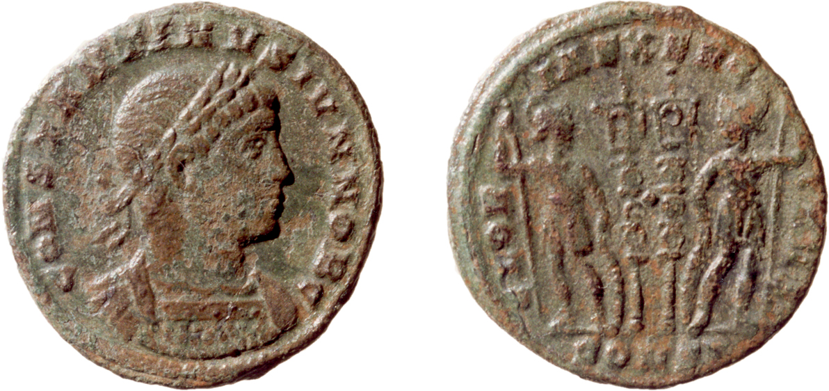 Constantí II. Nummus de CONSTANTINOPLA (anys 330-333 d. C.)