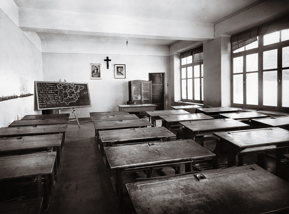 Aula de l'Escola de Batoi. Any 1959. Arxiu Municipal d’Alcoi