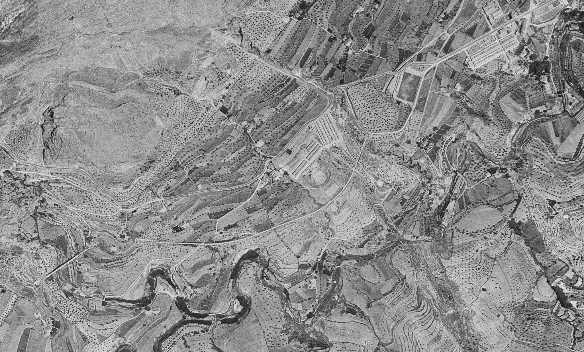 Vista aérea de la zona de Batoi.1956