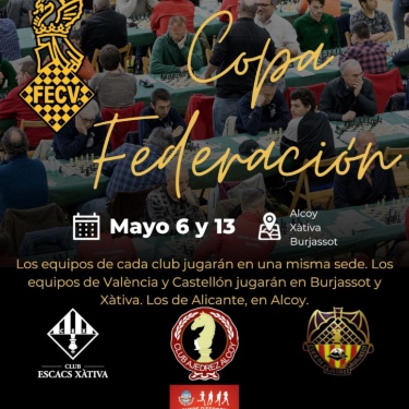 Cartel Copa Federación de Ajedrez