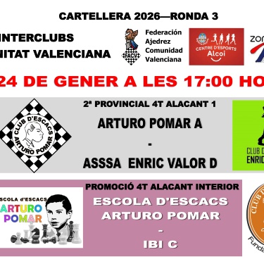 Cartell Ronda 3 Escacs