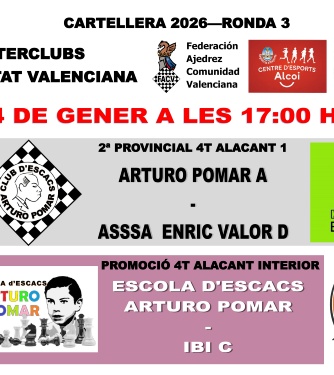 Cartel Ronda 3 Escacs