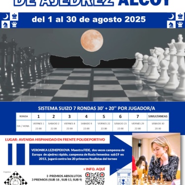 Cartell Torneig Nocturn d'Escacs Alcoi