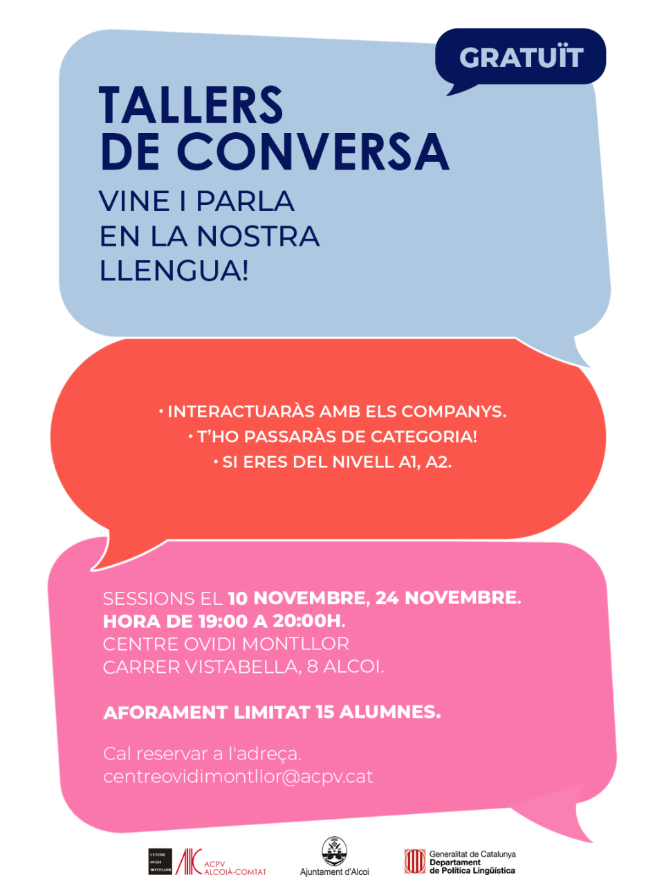 Cartell grup de conversa