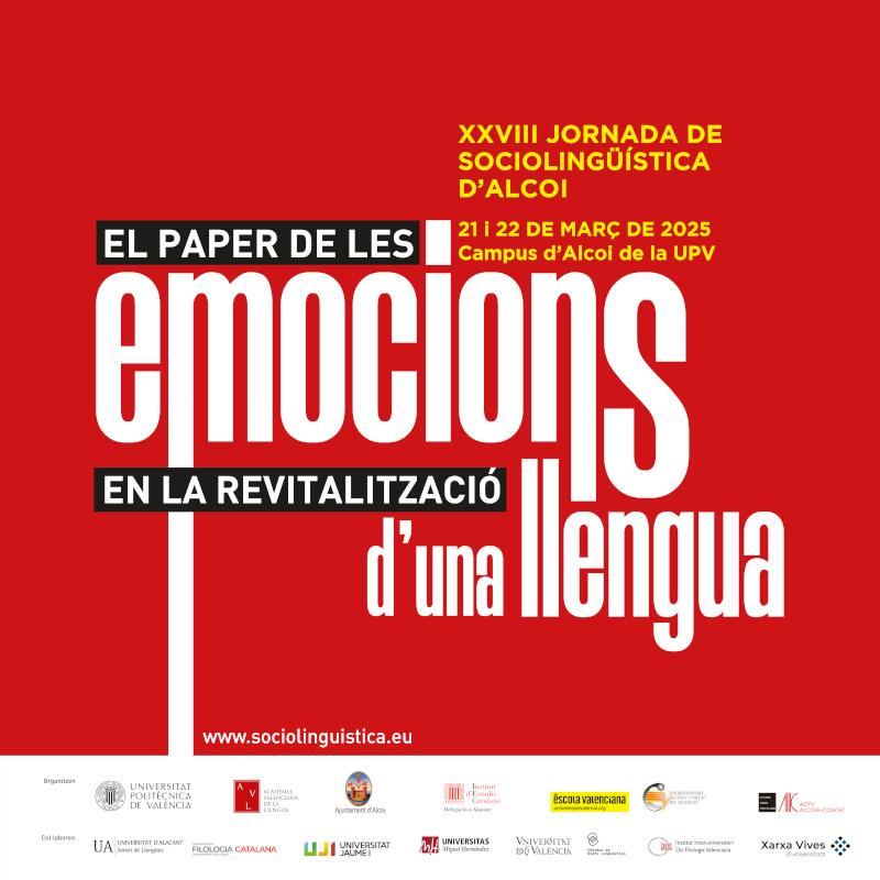 Cartell XXVIII Jornada de Sociolingüística d'Alcoi