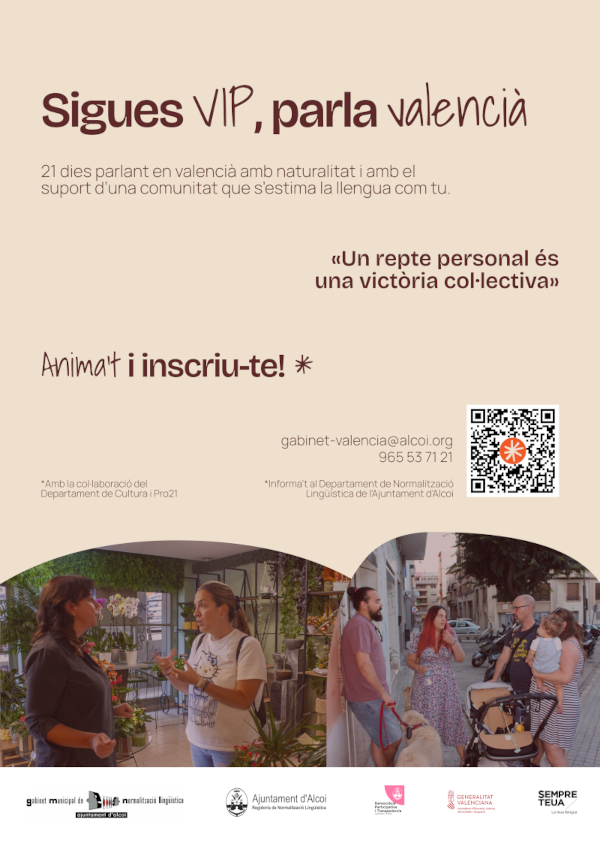 Cartell campanya Els VIP del Valencià