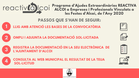 Banner Festes REACTIVA ALCOI 2020 VLC Banner Festes REACTIVA ALCOI 2020 VLC