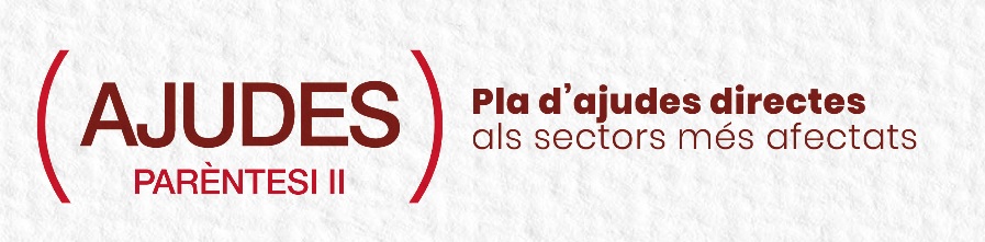 Logo Ajudes Parèntesis II - Plà d'ajudes directes als sectors més afectats Paréntesis II Logo