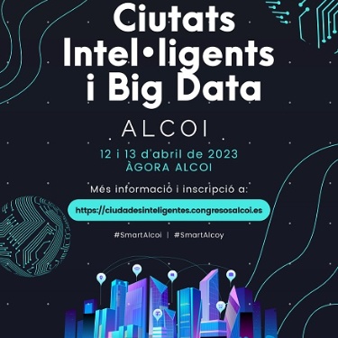 Cartel del Congreso Ciudades Inteligentes y Big Data Alcoy 2023