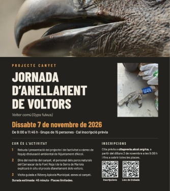 Cartell anillament voltors explicació detallada en la noticia