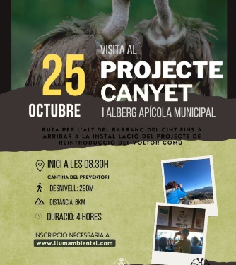 Cartell visita voltors explicació detallada en la noticia