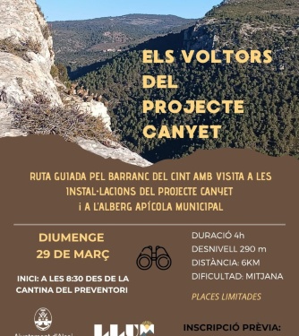 Cartell visita voltors explicació detallada en la noticia