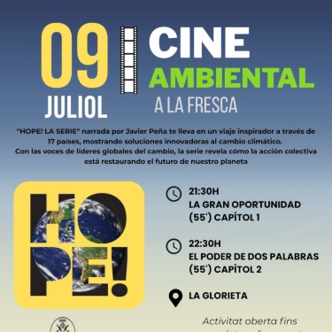 Cartell cine ambiental explicació detallada en notícia
