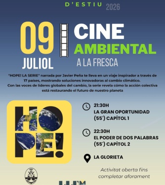Cartell cine ambiental explicació detallada en noticia