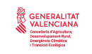 Logo Generalitat Valenciana. Conselleria d'Agricultura, Desenvolupament Rural, Emergència climàtica i Transició Ecològica