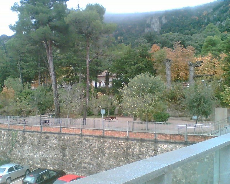 Vistas desde el mirador del edificio del centro de visitantes de la Font Roja