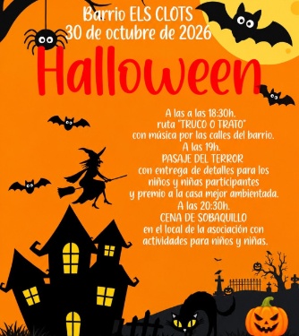 Cartell Halloween AV Els Clots