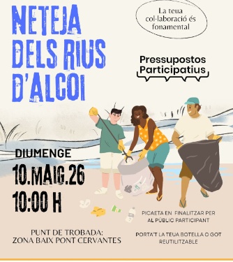 Cartell activitat neteja dels rius d’alcoi