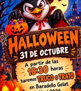 Cartell celebració Halloween AV Baradello
