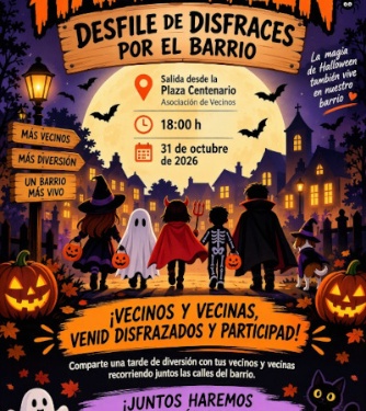 Cartell celebració Halloween AV Santa Rosa