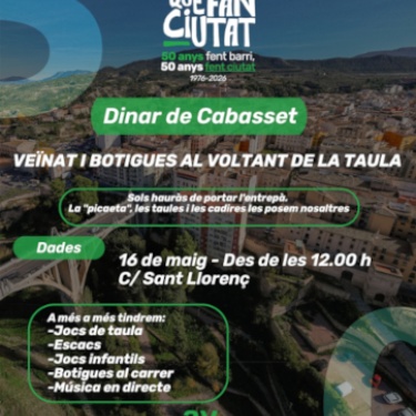 Cartell Dinar Cabasset 50 aniversari AV