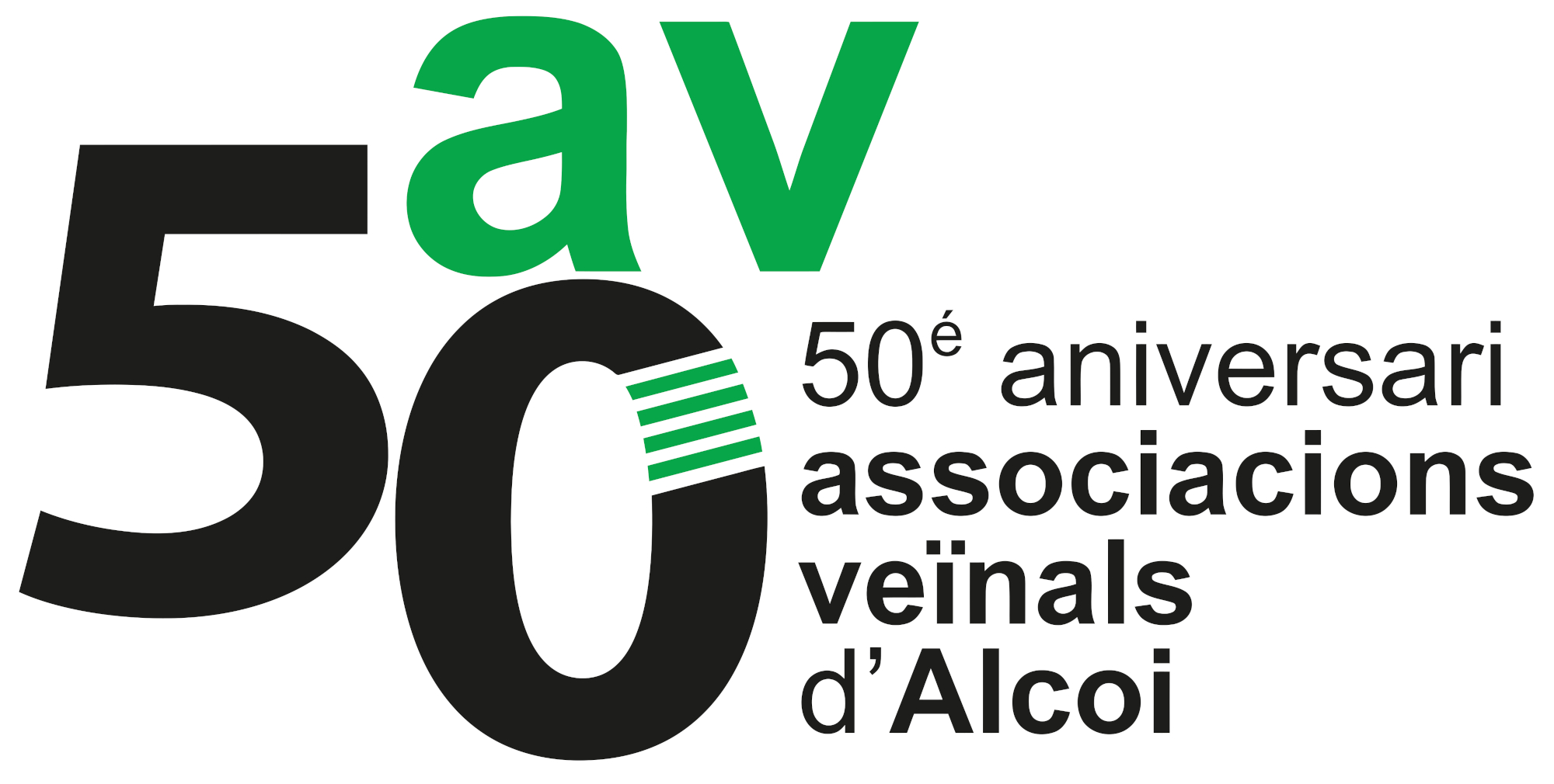 Logo 50 aniversario Movimiento vecinal 2026| Logo 50 aniversari Moviment veinal 2026