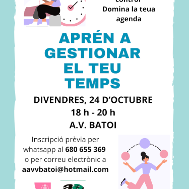 Taller Abrende a gestionar tu tiempo24.10.25