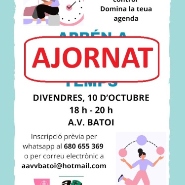 Taller aprende a gestionar tu tiempo - Aplazado