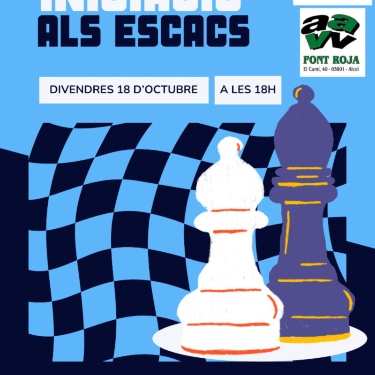 Cartell Taller d'iniciació als escacs