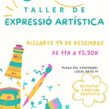 Cartell Taller d'expressió artística